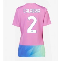 AC Milan Davide Calabria #2 Kolmaspaita Naiset 2023-24 Lyhythihainen